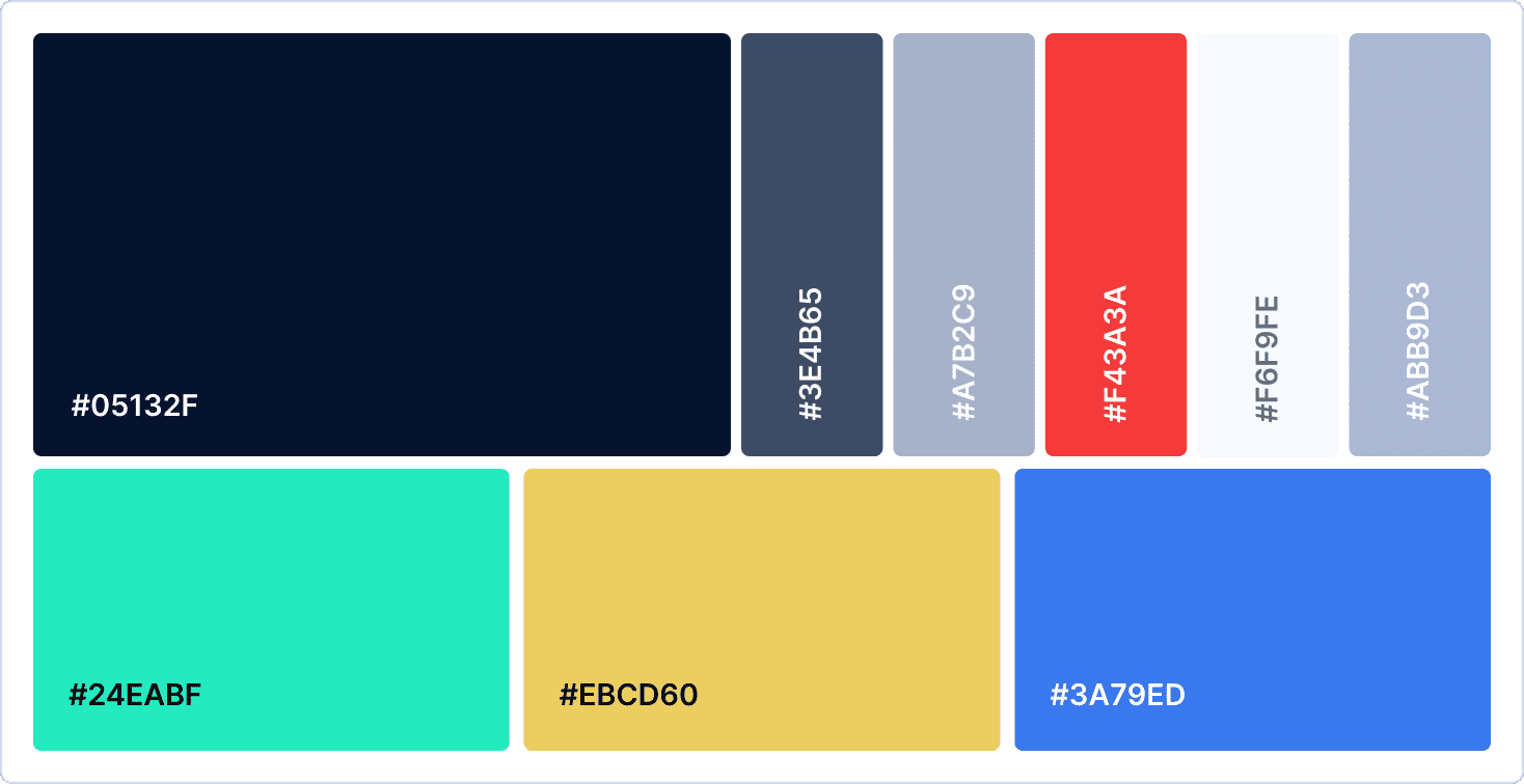 Image of page where color design guidelines are written.