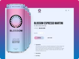 Image of website Design of blossom created by UXTeam