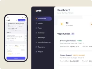 Image showcasing responsive dashboard Design of mtt