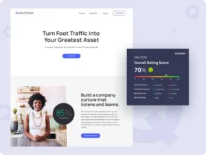 website ux design of qwarystation created by UXTeam
