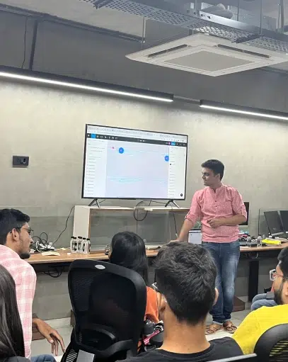 Image of TRAINING SESSIONS being conducted at office of UX Team